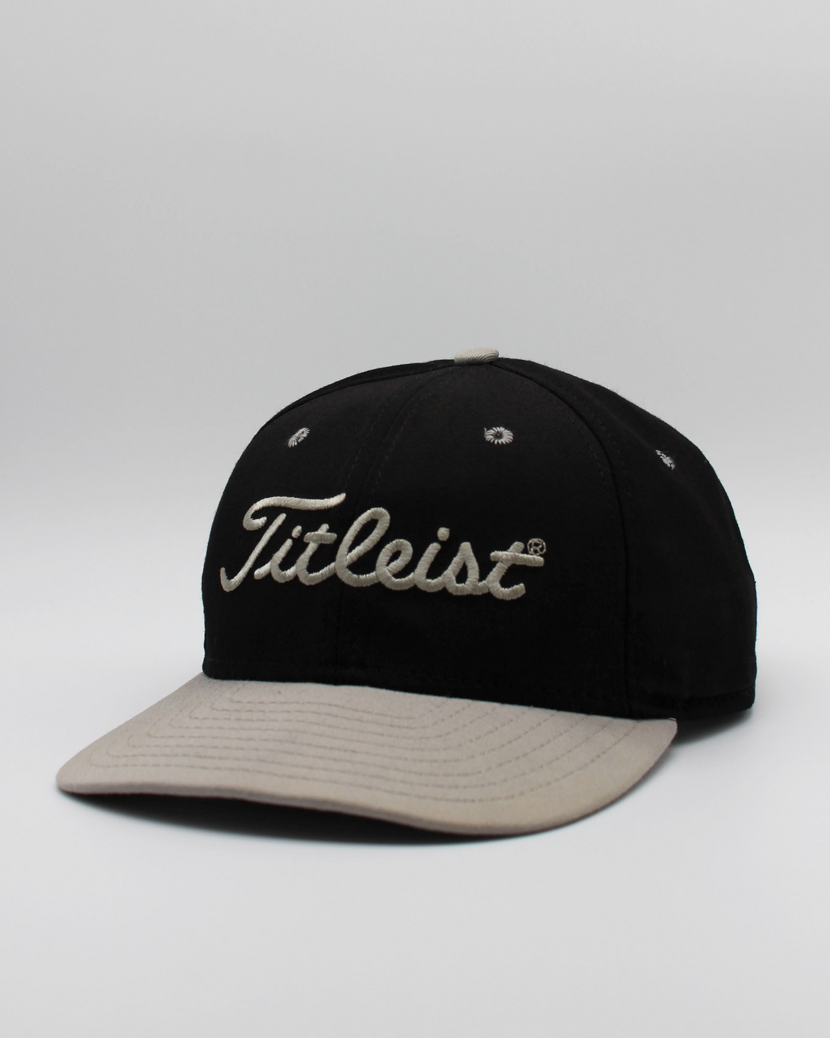 90s Titleist Black & Cream Strapback Cap