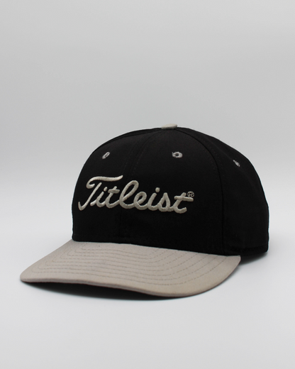 90s Titleist Black & Cream Strapback Cap