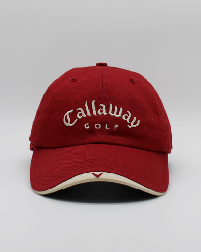 00s Callaway Burgundy & White Cap