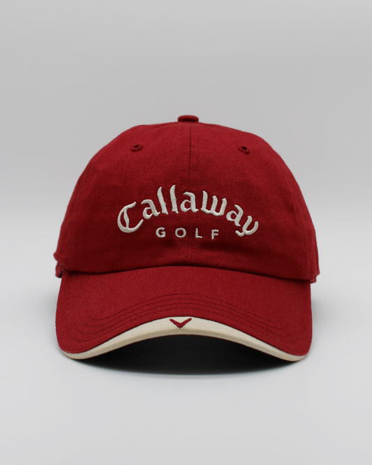 00s Callaway Burgundy & White Cap