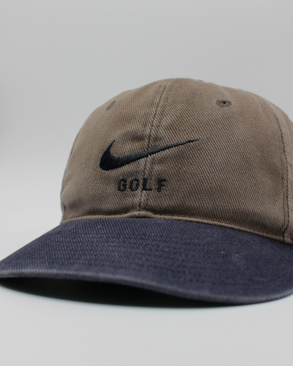 90s Nike Brown & Navy Two-Tone Cap