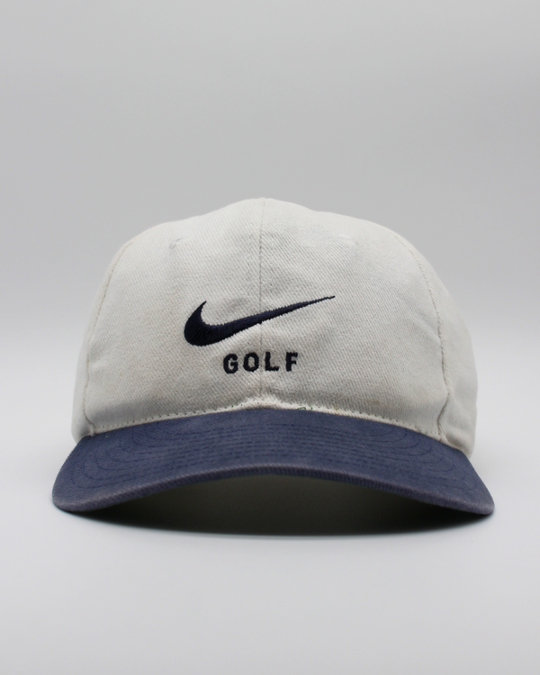 90s Nike White & Navy Two-Tone Cap