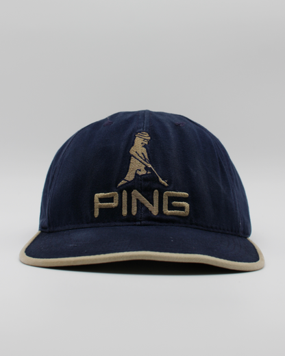 90s Ping ‘Mr Ping’ Logo Navy Cap