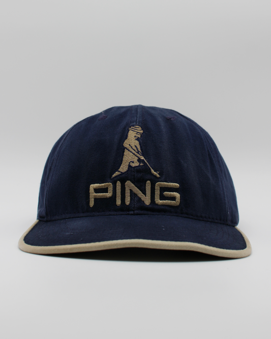 90s Ping ‘Mr Ping’ Logo Navy Cap