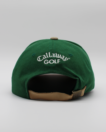 90s Callaway ‘C’ Logo Green & Suede Golf Cap
