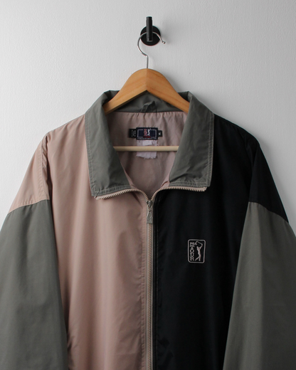 90s PGA Tour Colourblock Full Zip Jacket (XL)