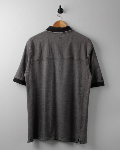90s Ping Black & White Pinstripe Polo (M)