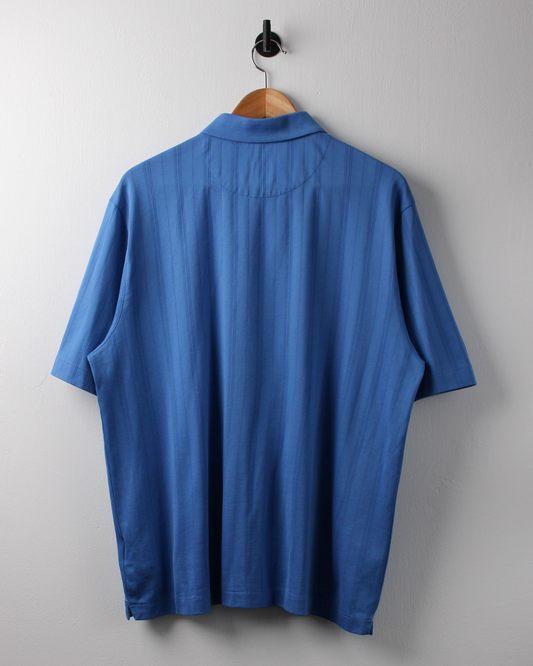00s Nike Tiger Woods Collection Blue Textured Polo (L)