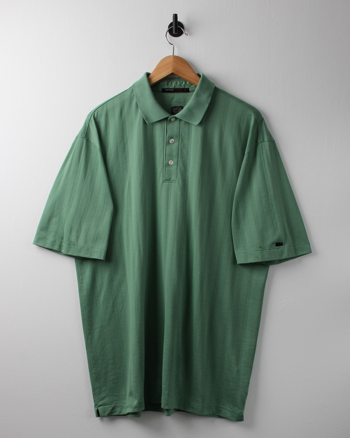 00s Nike Tiger Woods Collection Green Textured Polo (L)