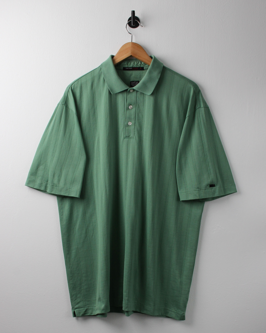 00s Nike Tiger Woods Collection Green Textured Polo (L)