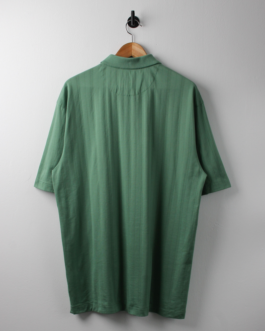 00s Nike Tiger Woods Collection Green Textured Polo (L)