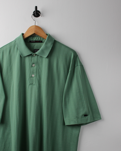 00s Nike Tiger Woods Collection Green Textured Polo (L)