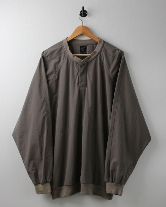 90s Nike Khaki Quarter Snap Lightweight Windbreaker (XL)