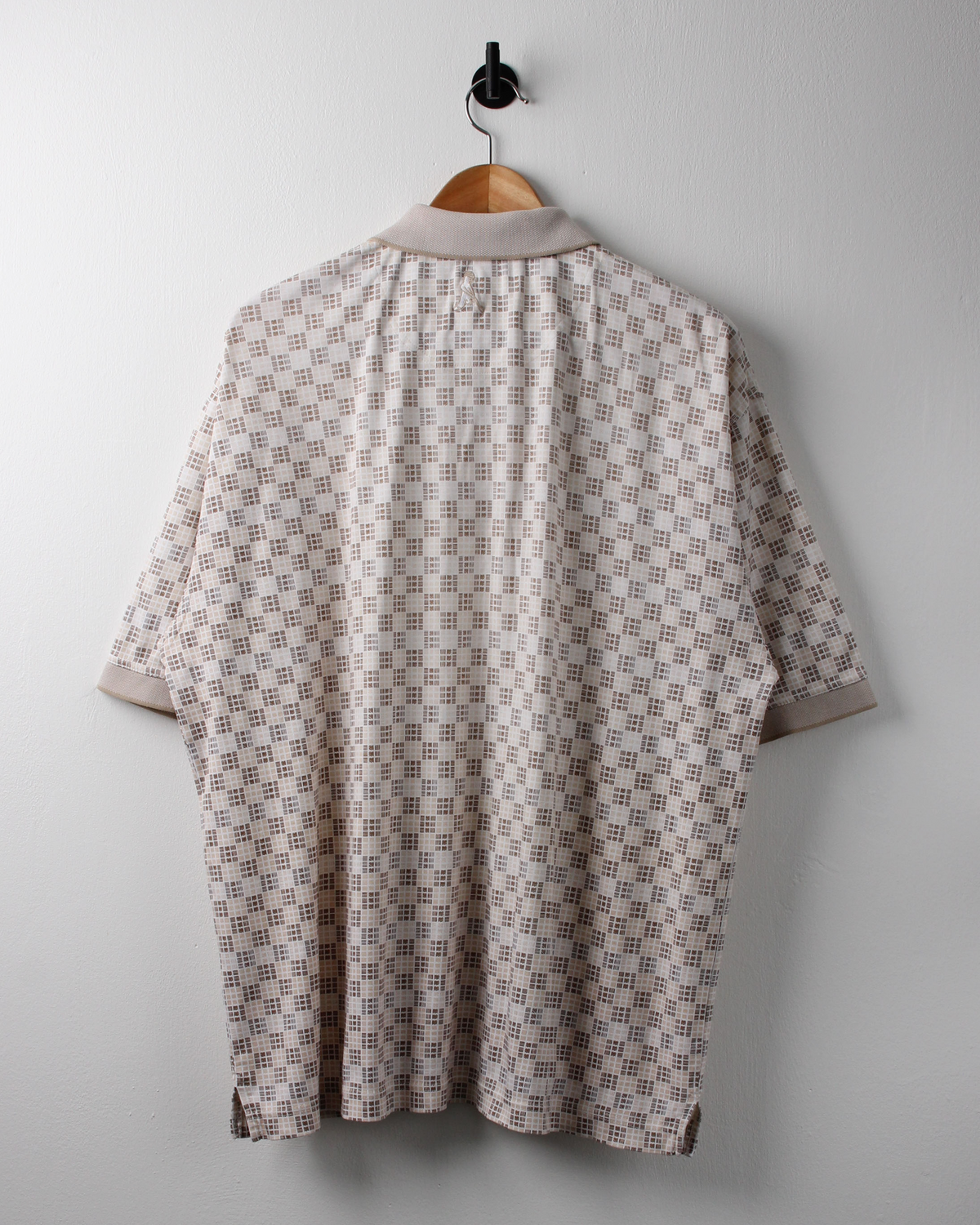 90s Ping Beige Geometric Polo (L)