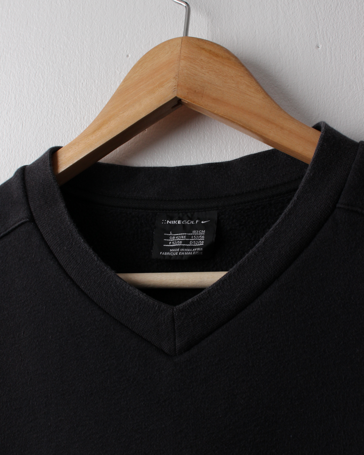 00s Nike Black & Cream Sweatshirt (L)
