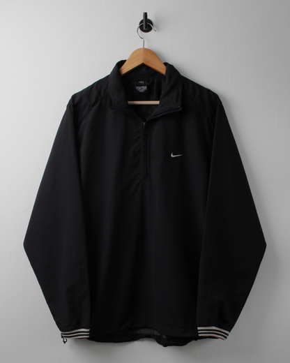 00s Nike Black Lightweight Quarter Zip Jacket (M)