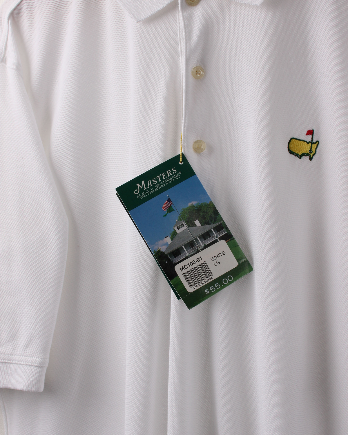 00s Masters Collection White Polo with Tags (L)
