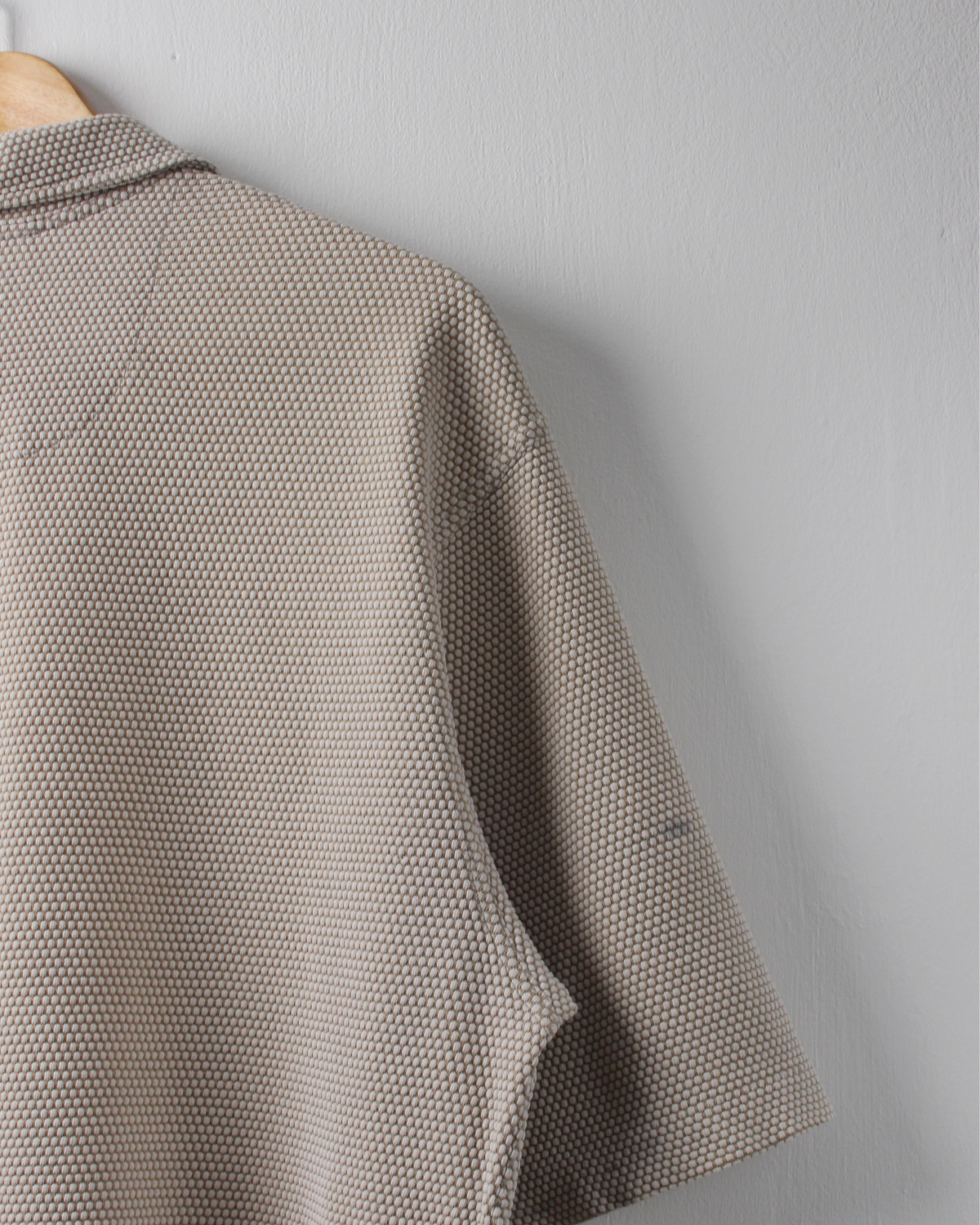 90s Nike Tiger Woods Yin Yang Beige Textured Polo (L)