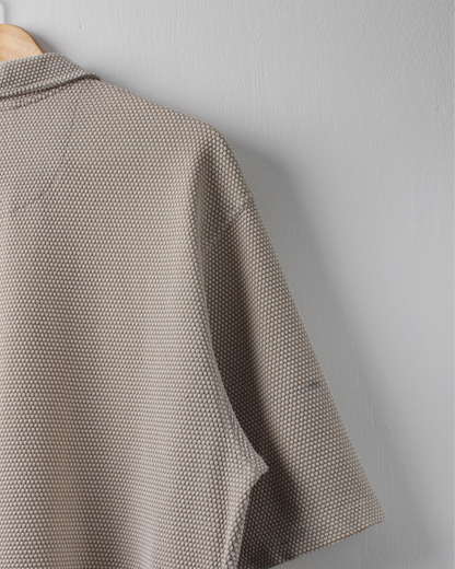 90s Nike Tiger Woods Yin Yang Beige Textured Polo (L)