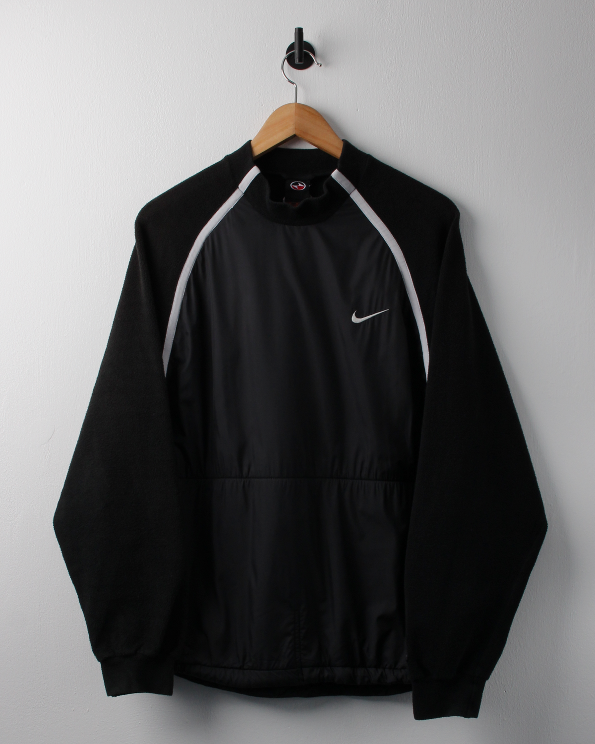 90s Nike Tiger Woods Black Mock Neck Fleece Pullover (M)