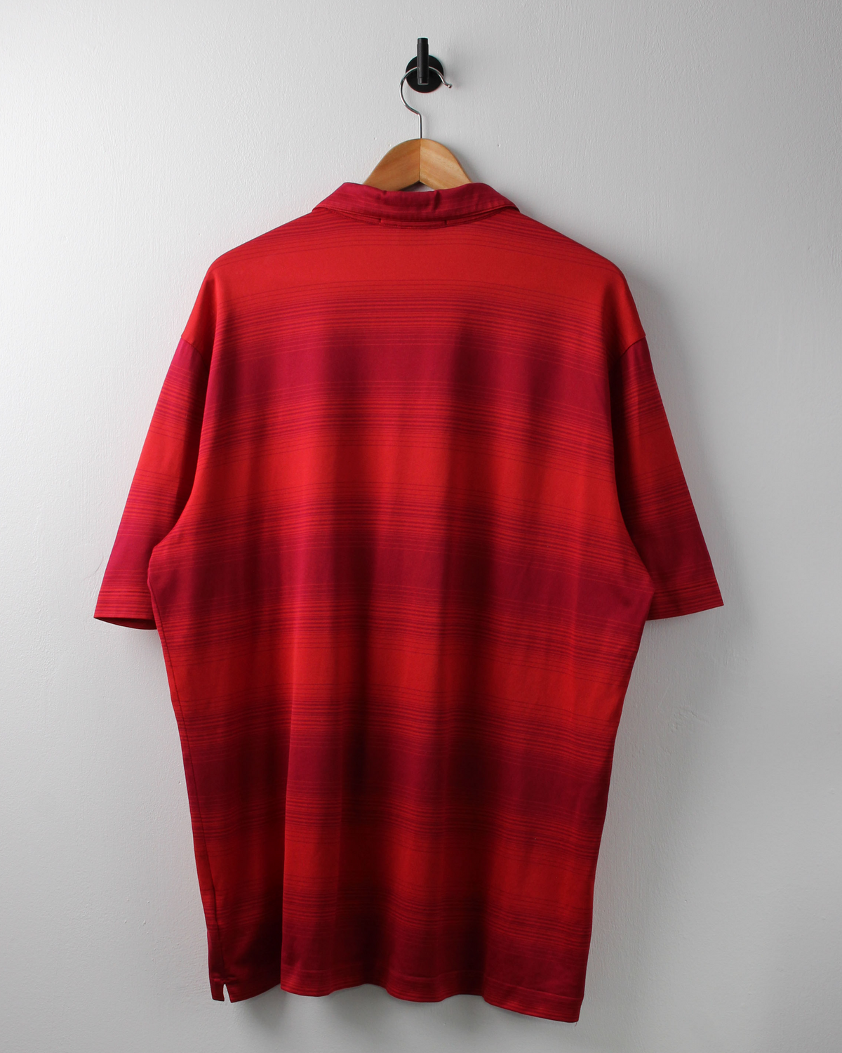 00s Nike Tiger Woods Collection Red Striped Polo (XL)
