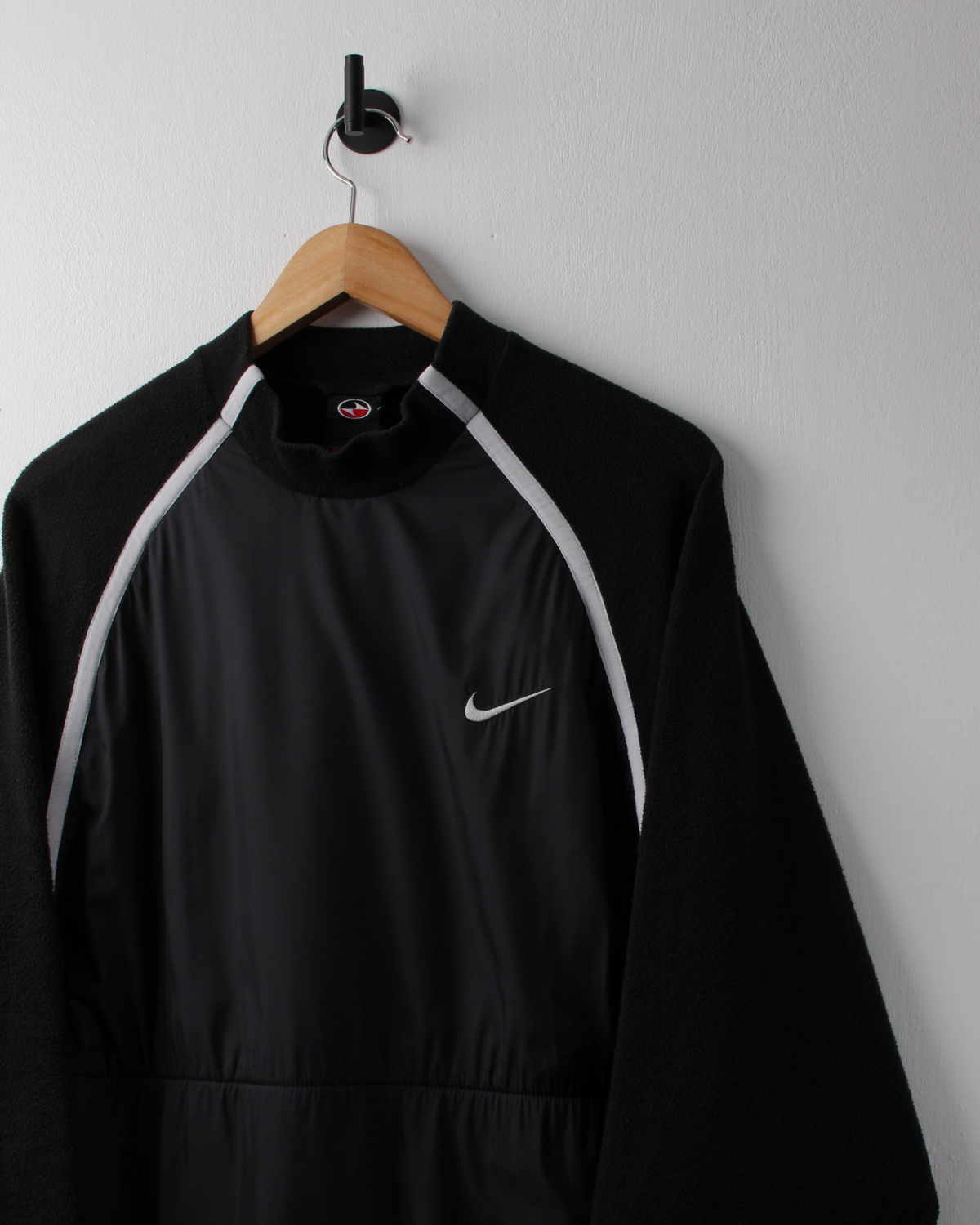 90s Nike Tiger Woods Black Mock Neck Fleece Pullover (M)
