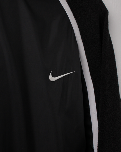 90s Nike Tiger Woods Black Mock Neck Fleece Pullover (M)