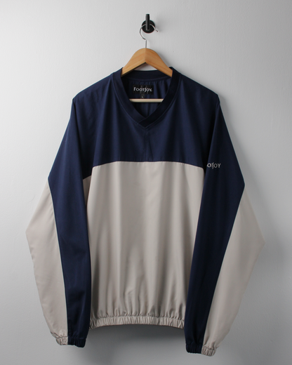 90s FootJoy Navy & Cream Lightweight Windbreaker (L)