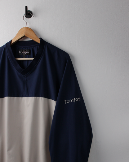 90s FootJoy Navy & Cream Lightweight Windbreaker (L)