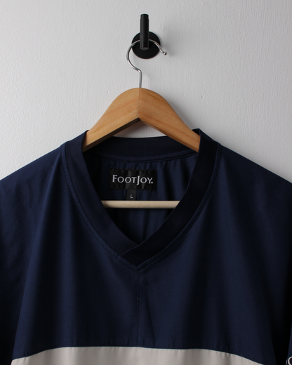 90s FootJoy Navy & Cream Lightweight Windbreaker (L)