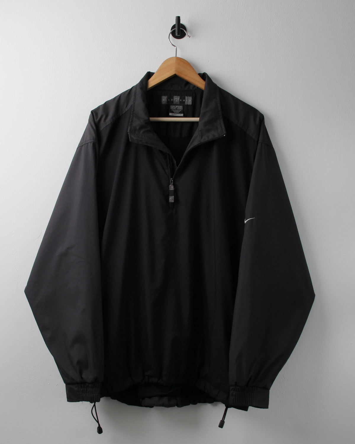 00s Nike Black & Grey Lightweight Jacket (L)