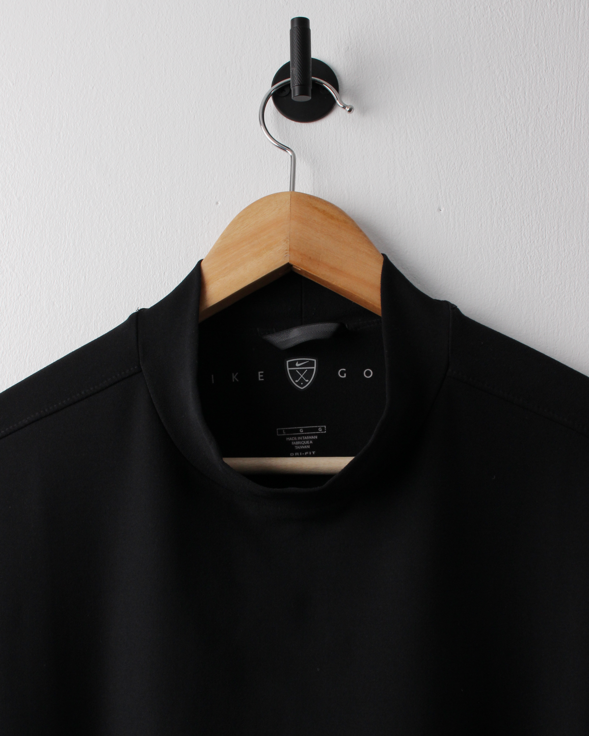 00s Nike Black Dri-Fit Mock Neck (L)