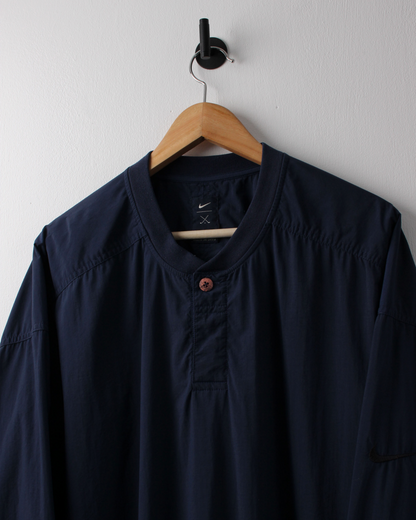 90s Nike Navy Lightweight Buttoned Windbreaker (XXL)