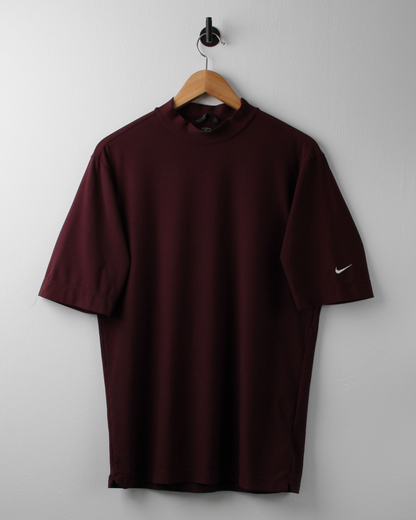 00s Nike Burgundy Dri-Fit Mock Neck (M)