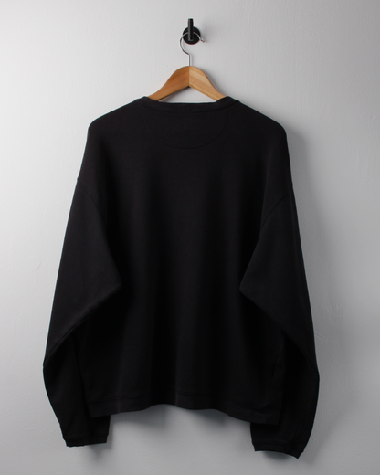 00s Nike Shield Logo Black & Dark Purple Crewneck Sweatshirt (L)