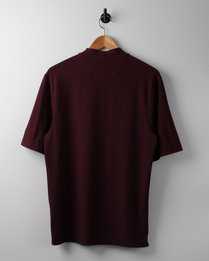 00s Nike Burgundy Dri-Fit Mock Neck (M)