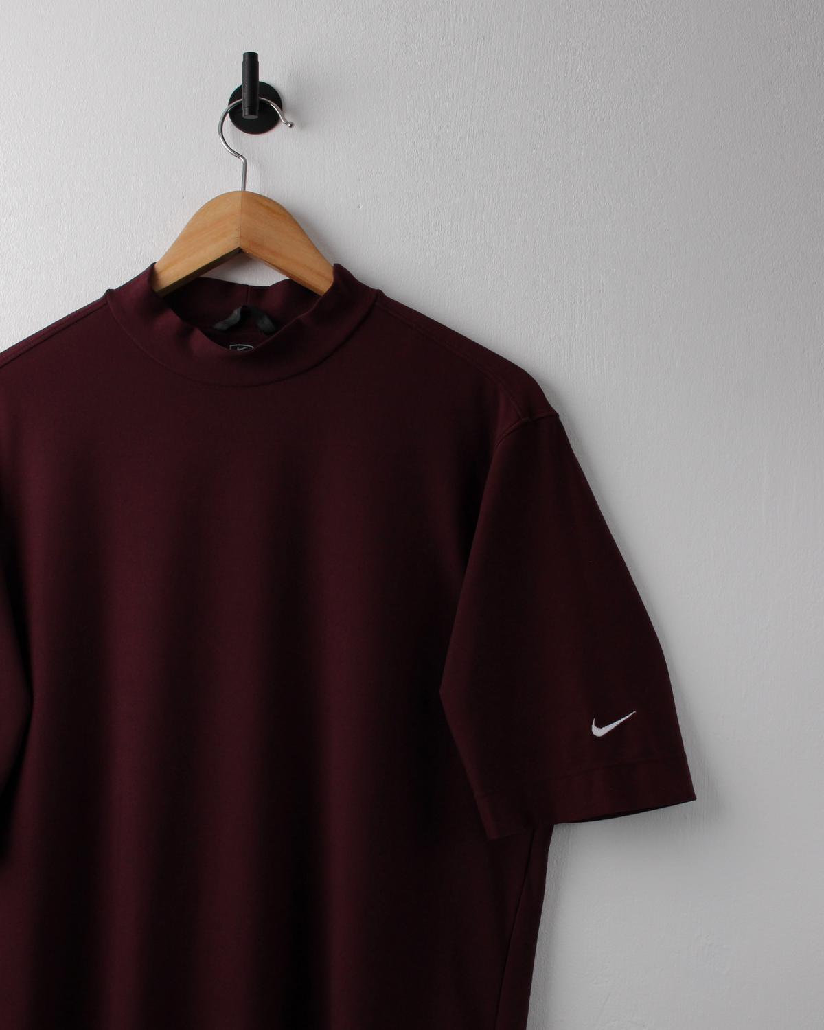 00s Nike Burgundy Dri-Fit Mock Neck (M)