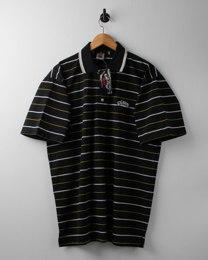 90s Callaway Navy Striped Polo with Tags (L)