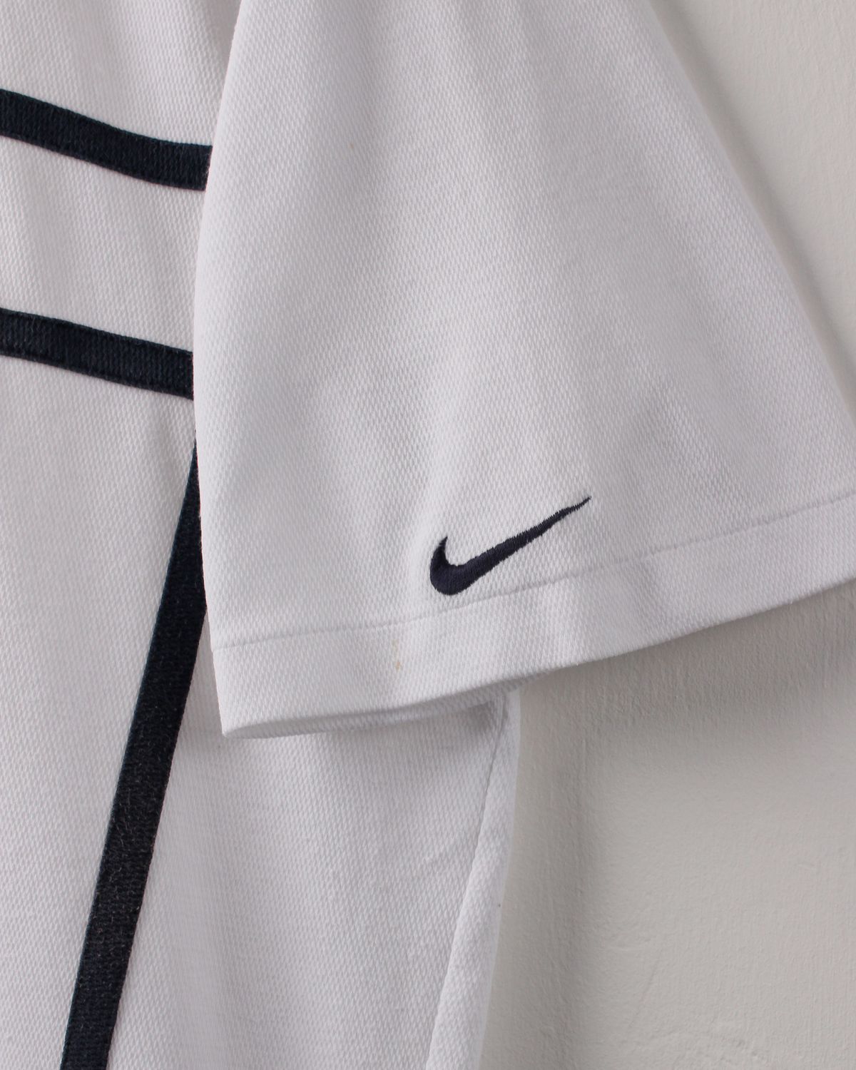 90s Nike Tiger Woods Yin Yang White Panelled Polo (M)