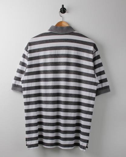 2000 US Open Pebble Beach Grey & White Striped Polo (S)