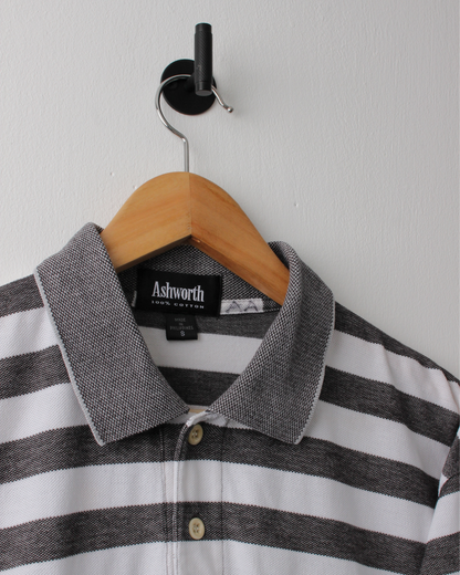 2000 US Open Pebble Beach Grey & White Striped Polo (S)