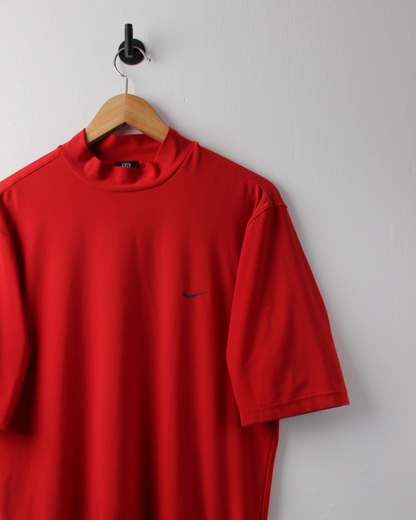 00s Nike Red Dri-Fit Mock Neck (S)