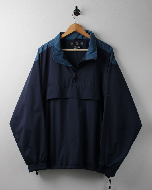 00s Nike Navy & Blue Storm-Fit Quarter Zip Jacket (L)