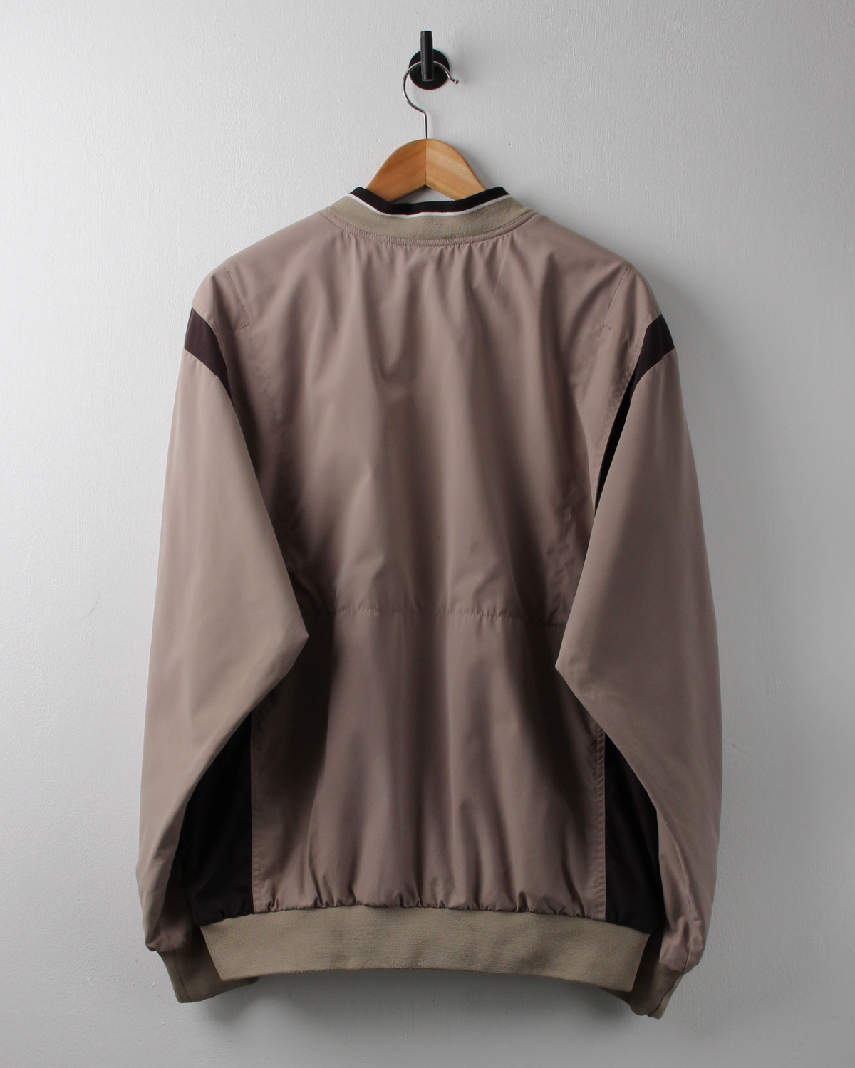 00s Nike Brown V-Neck Windbreaker (M)