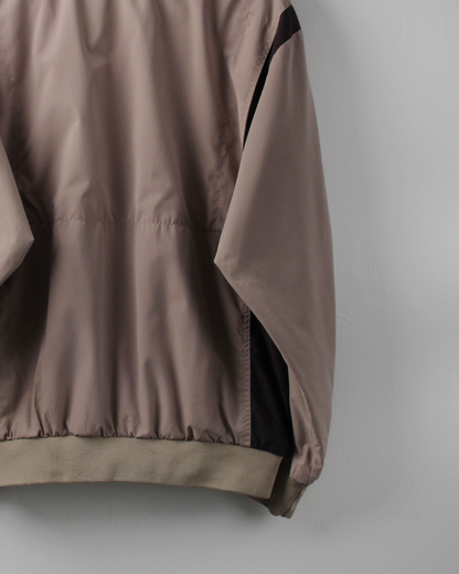 00s Nike Brown V-Neck Windbreaker (M)