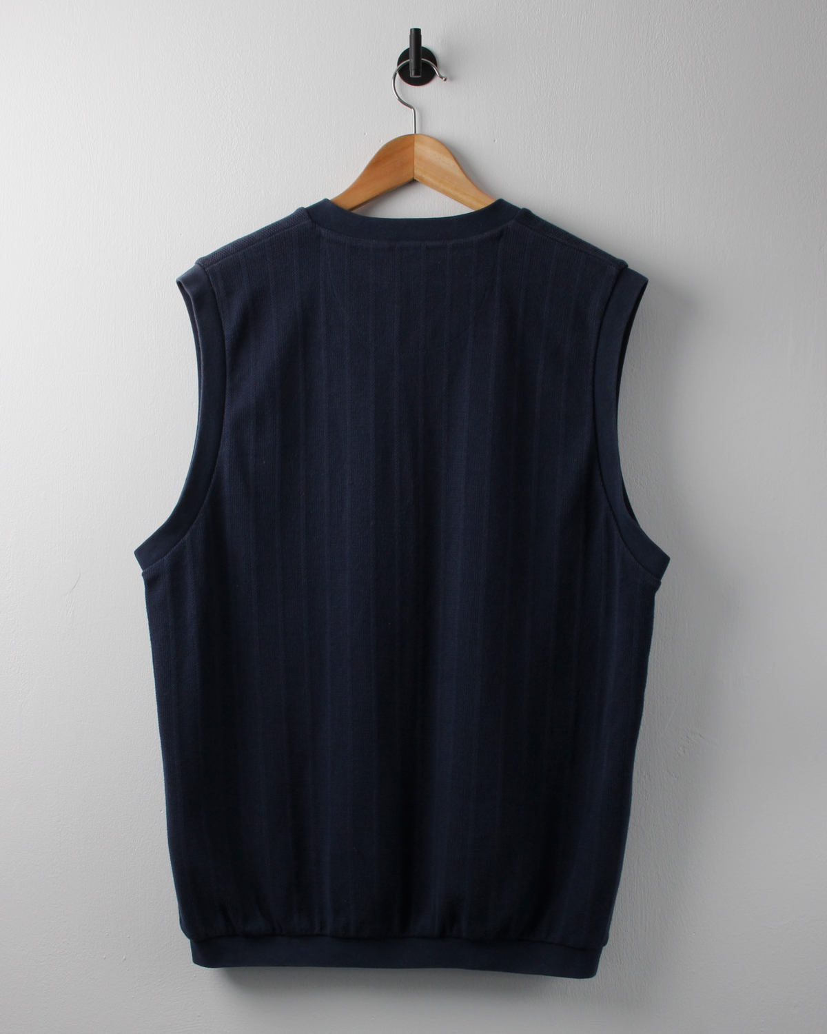 00s Nike Navy Textured Sweater Vest (L)