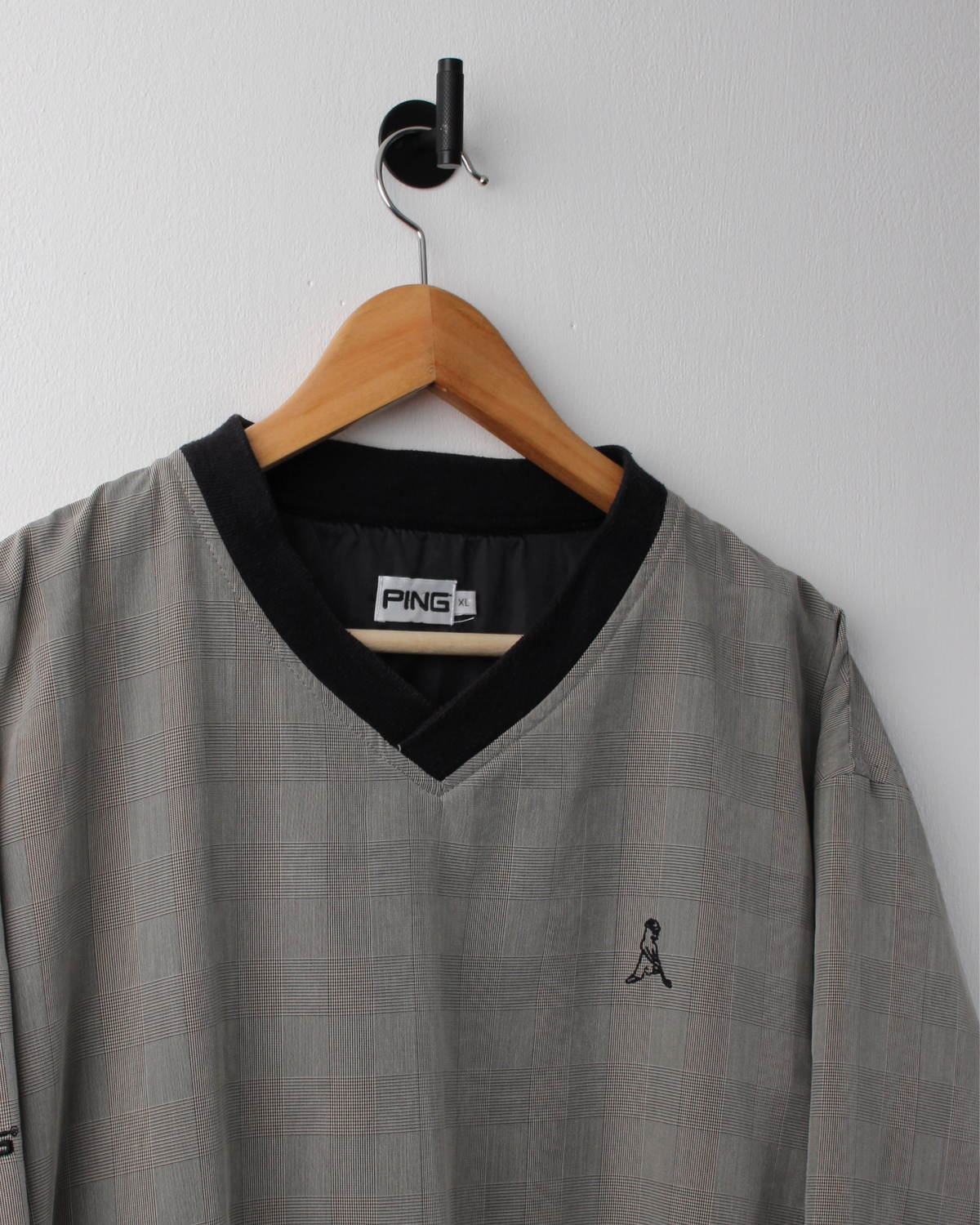 90s Ping 'Mr Ping' Logo Micro Pattern Windbreaker (XL)