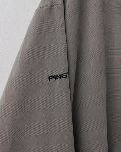 90s Ping 'Mr Ping' Logo Micro Pattern Windbreaker (XL)