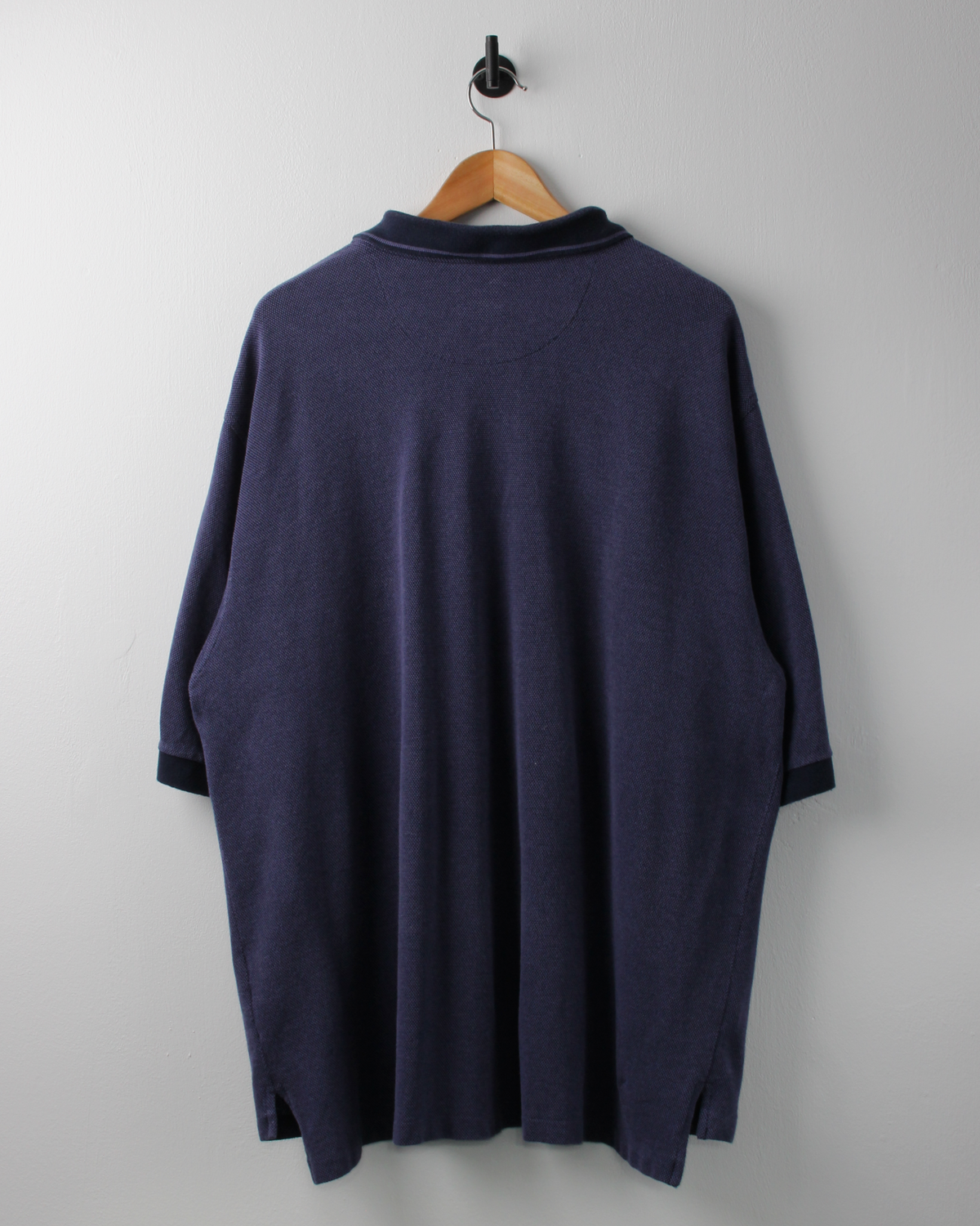 90s Nike Blue Textured Polo (XXL)