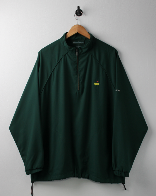 00s Masters Collection Green Quarter Zip Windbreaker (L)